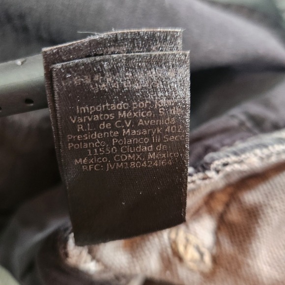 John Varvatos USA Bowery Slim Straight Grey Jeans Mens 36 Stretch Denim Pants - Picture 9 of 14